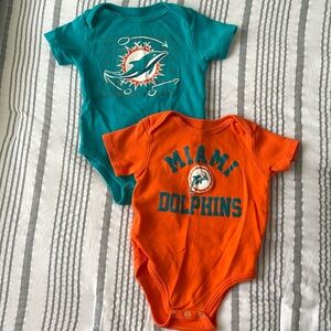 Miami Dolphins NFL Onesies- 2 pack